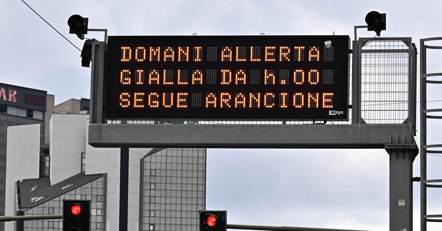 Maltempo, allerta gialla per temporali su 12 regioni