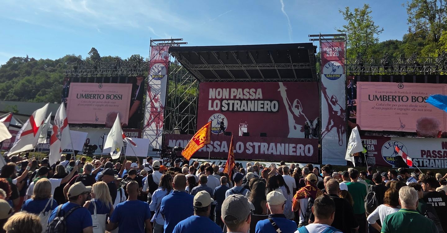 La Lega a Pontida, Zaia: il riferimento resti il Nord. Il capogruppo Romeo contestato