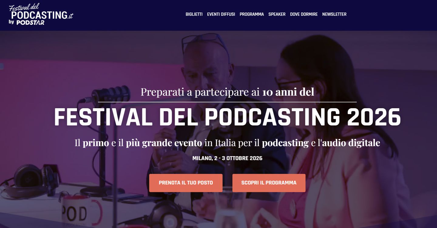Dieci anni di Festival del Podcasting: da Palermo a Milano il podcast conquista l’Italia