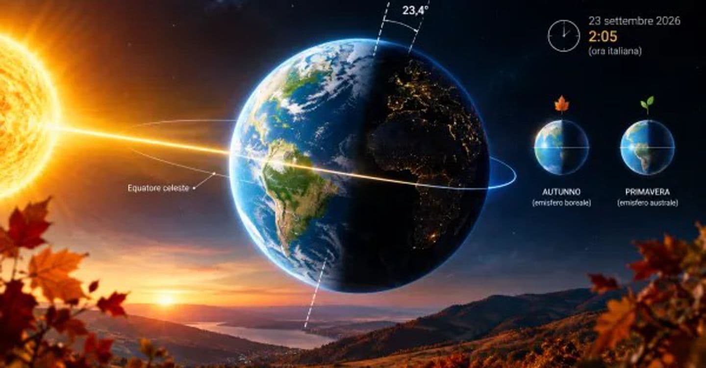 Estate agli sgoccioli, oggi arriva l’equinozio d’autunno: ecco cosa cambia