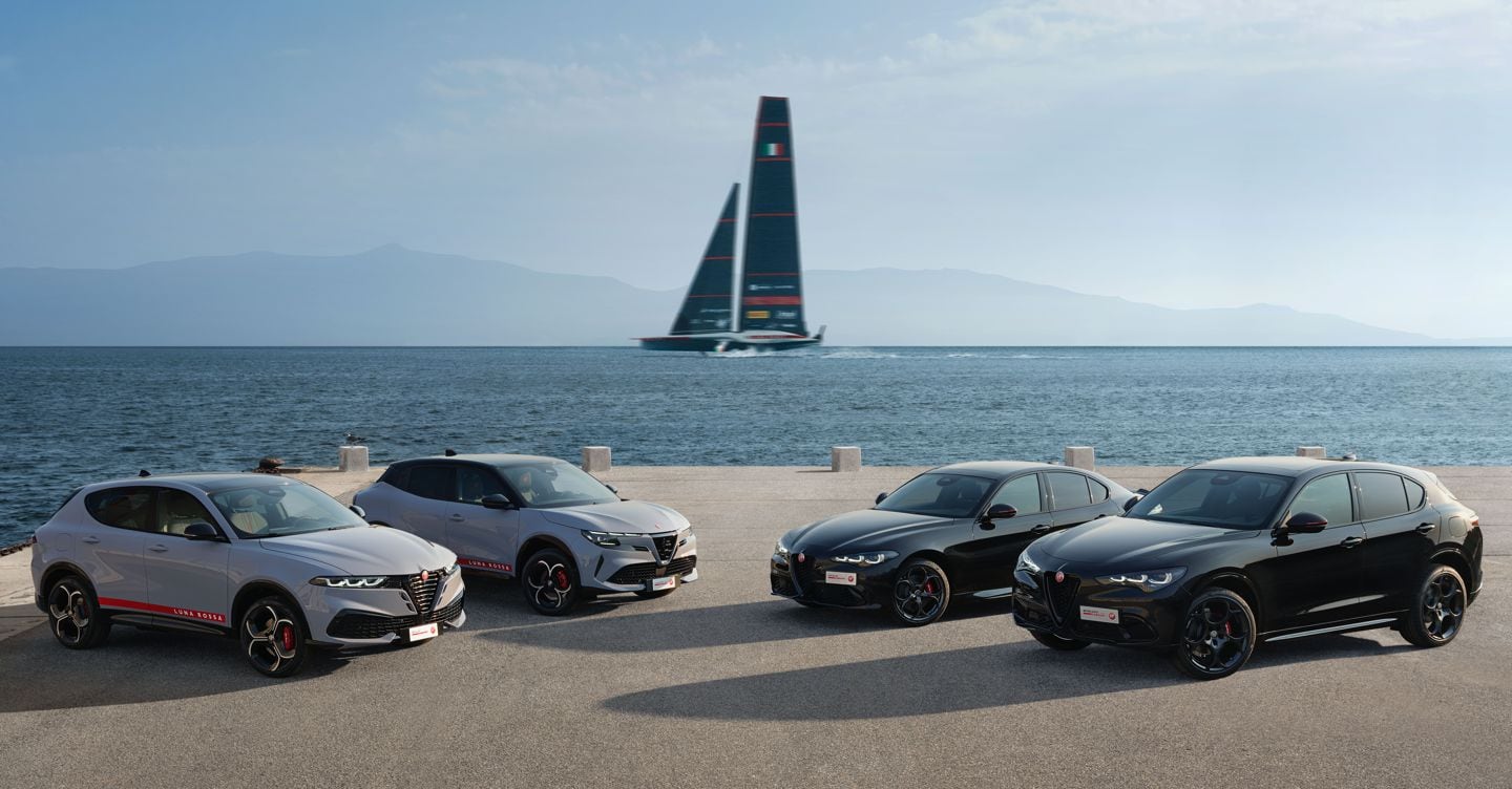 Alfa Romeo Edizione Luna Rossa, tutta la gamma dedicata al mondo della vela