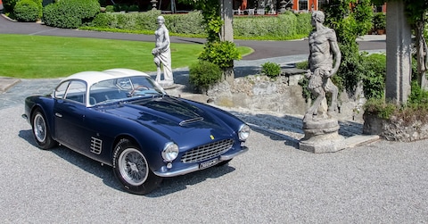 La Ferrari 250 GT Zagato 1956 di David Sydorick al Concorso d’Eleganza Villa d’Este nel 2019. ©RAPHAËL BELLY