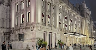 Il rendering dell’esterno della struttura
