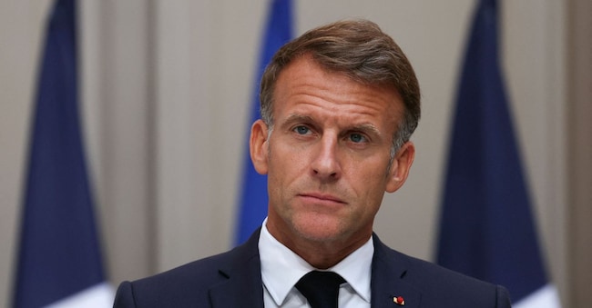 Il presidente francese Emmanuel Macron (THOMAS SAMSON/Pool via REUTERS)