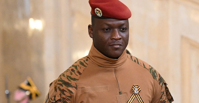 Il leader politico del Burkina Faso Ibrahim Traore, al potere dal 2022 REUTERS