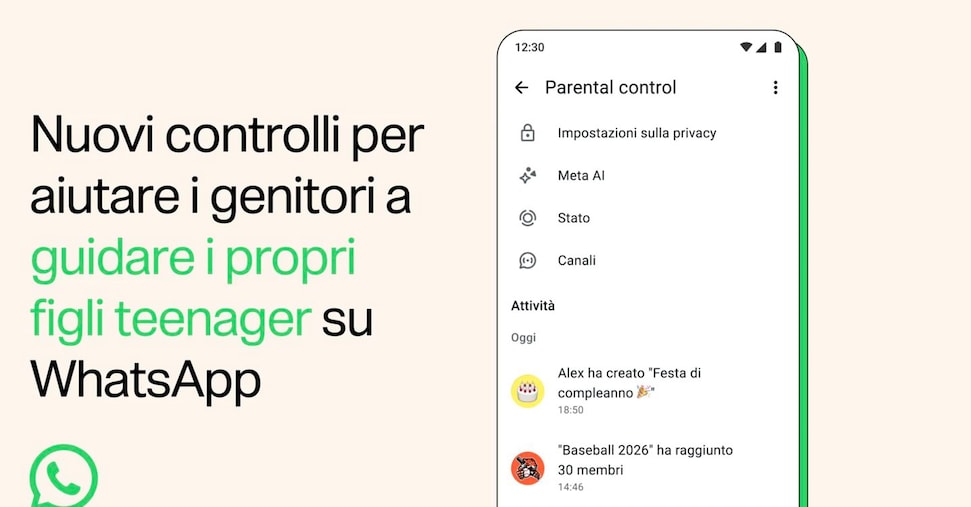 Gruppi, privacy e intelligenza artificiale: come cambia WhatsApp per teenager e genitori