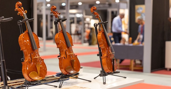 Esposizione al Cremona Musica Expo & Festival
