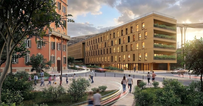 Il render del nuovo Campus San Pietro a Roma