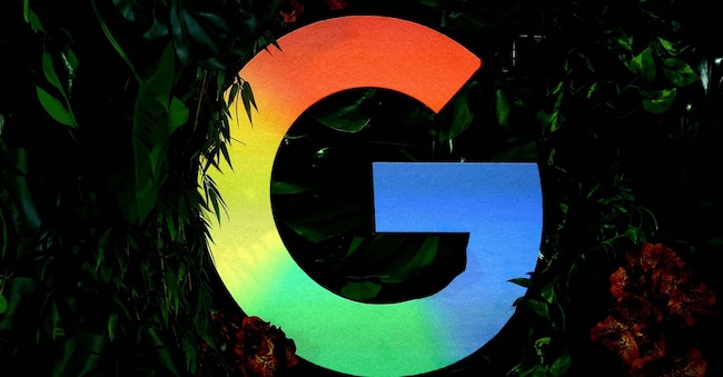 FILE PHOTO: The Google logo is displayed during a press conference in Berlin, Germany, November 11, 2025. REUTERS/Lisi Niesner/File Photo REUTERS