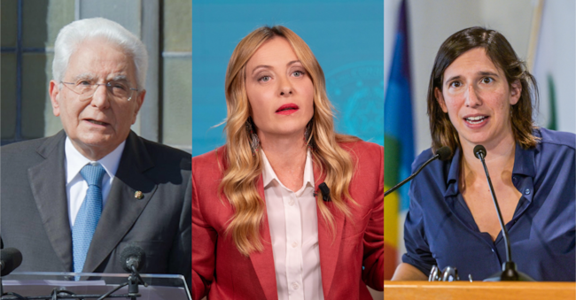 Sergio Mattarella, Giorgia Meloni, Elly Schlein