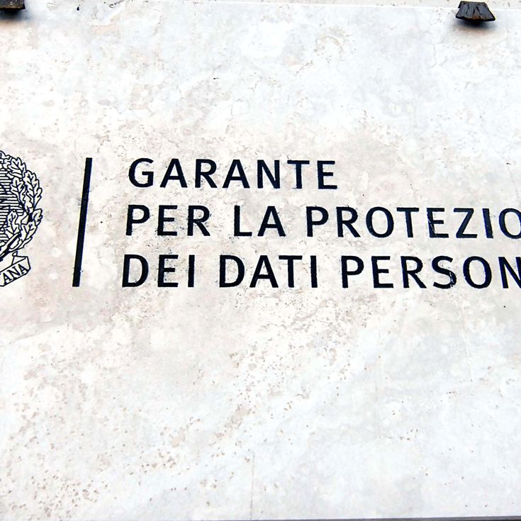 SEDE GARANTE PRIVACY PER LA PROTEZIONE DEI DATI PERSONALI