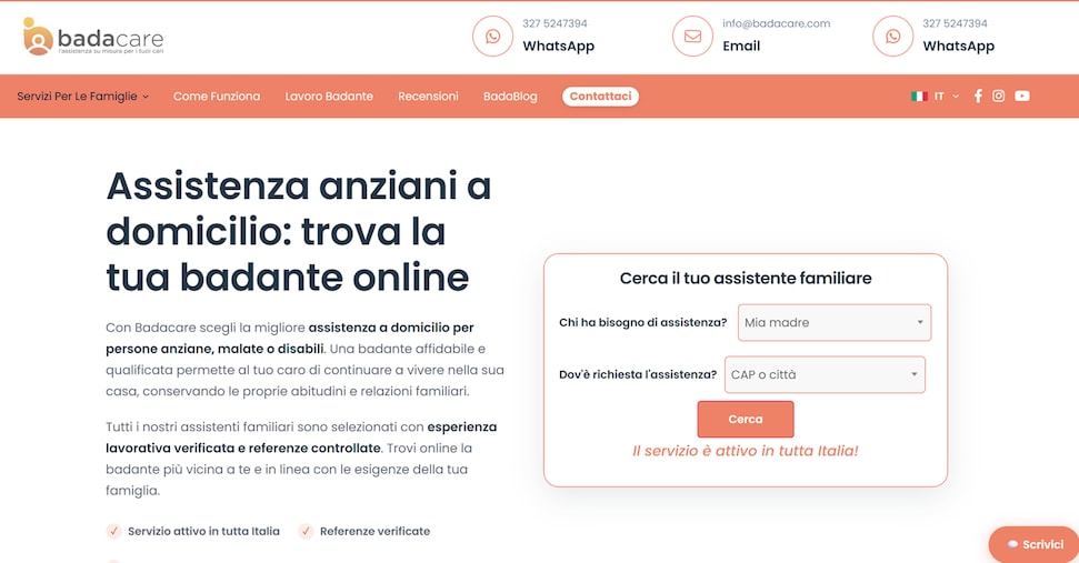 La badante si cerca online: quando il digitale prova a colmare un vuoto strutturale