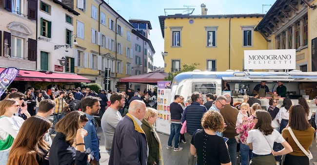 Un momento di una delle passate edizioni di Ein Prosit: non solo cene esclusive, ma anche tante esperienze gastronomiche aperte a tutti