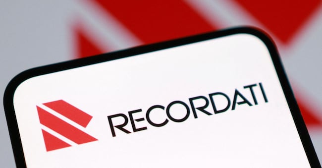 The Recordati logo is seen in this illustration taken October 8, 2026. REUTERS/Dado Ruvic/Illustration REUTERS
