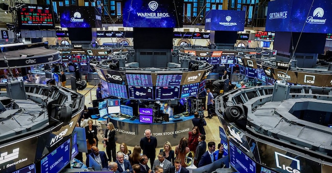 Skydance CEO David Ellison stands on the floor of the New York Stock Exchange (NYSE) in New York City, US, October 8, 2026. REUTERS/Jeenah Moon REUTERS