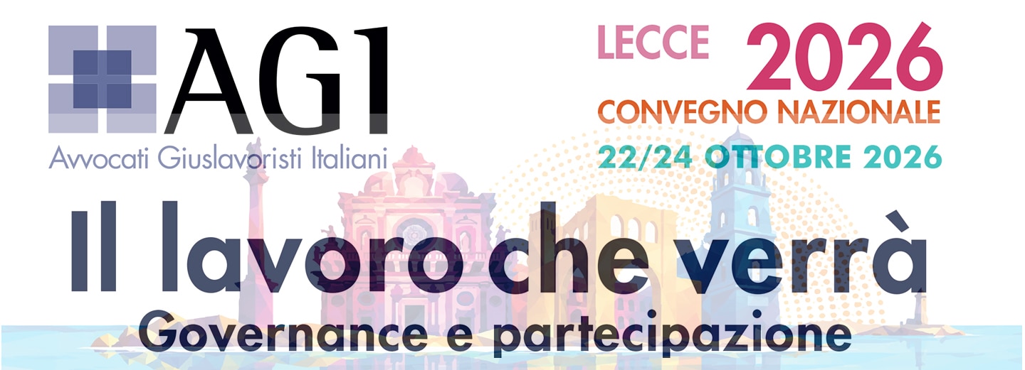 Il lavoro che verrà - Governance e partecipazione - Convegno nazionale AGI 2026