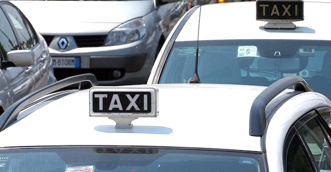Manifestazione taxi - foto archivio