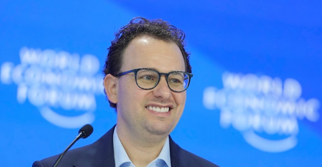 Dario Amodei, CEO & co-fondatore di Anthropic. (AP Photo/Markus Schreiber) Associate Press/ LaPresse Only Italy and Spain APN