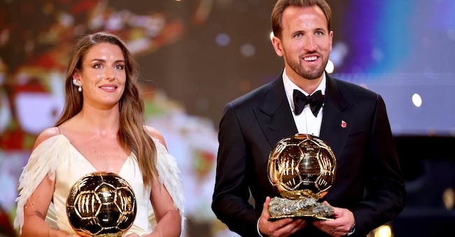 Alexia Putellas e Harry Kane vincono il Pallone d’Oro 2026 (EPA)