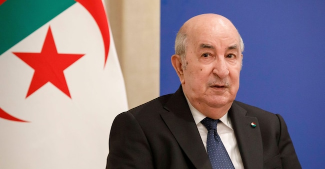  Il presidente algerino Abdelmadjid Tebboune  Alamy Stock Photo