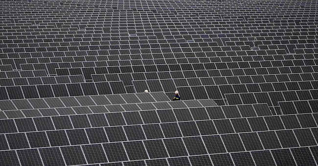 Foto di pannelli solari APN
