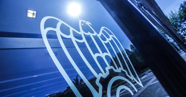 Logo sede di Confindustria, Roma . ANSA/GIUSEPPE LAMI ANSA