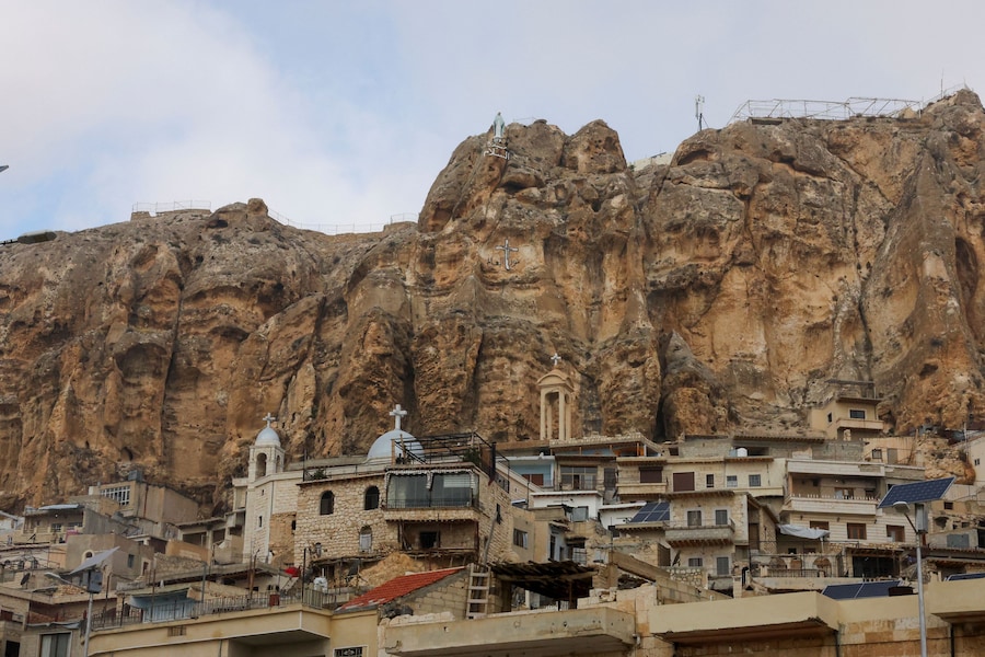 Una veduta generale di Maaloula