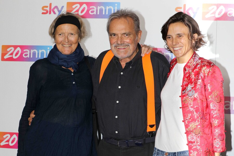 Roma 03 ottobre 2023 serata per il ventennale di Sky Italia. In foto: Kirsti Toscani, Oliviero Toscani, Lola Toscani (Foto IPP/Pizzi Paolo)