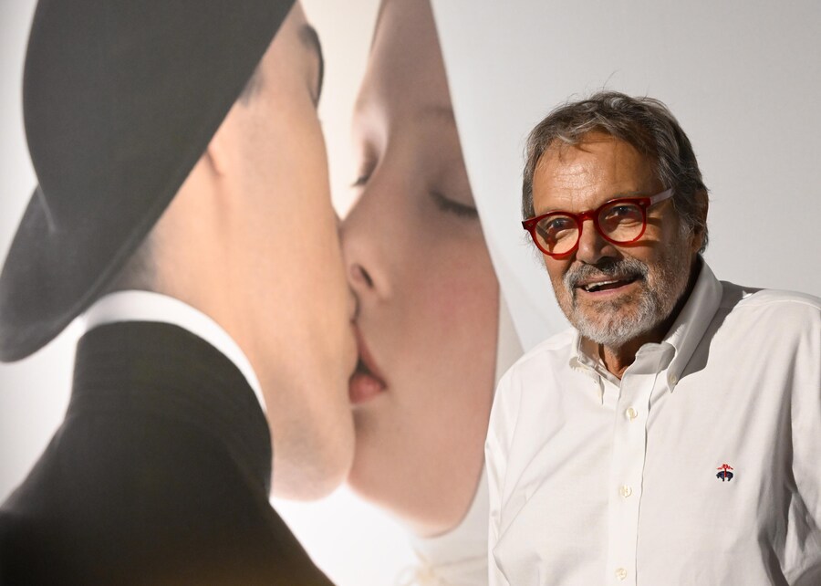 Il fotografo Oliviero Toscani alla presentazione della sua mostra a Milano “Oliviero Toscani. Professione fotografo”, Milano, 23 giugno 2022. ANSA/DANIEL DAL ZENNARO (ANSA)