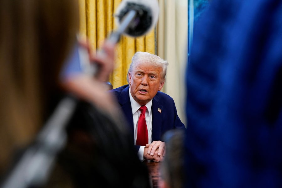 Il presidente degli Stati Uniti Donald Trump parla alla Casa Bianca, a Washington. REUTERS/Elizabeth Frantz (REUTERS)