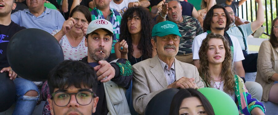 US Palmese, Guglielmo Favilla, Rocco Papaleo, Giulia Maenza allo stadio