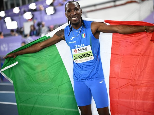 Andy Diaz, oro e record italiano nel salto triplo ai Mondiali indoor di Nanchino