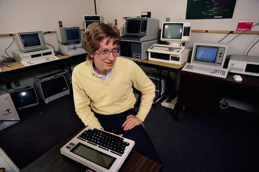 Il cofondatore di Microsoft Bill Gates. (Photo by © Doug Wilson/CORBIS/Corbis via Getty Images) (Corbis via Getty Images)