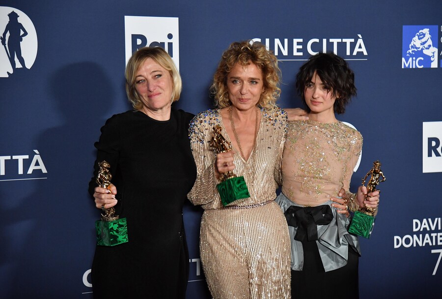Valeria Bruni Tedeschi (s), Valeria Golino (C) and Tecla Insolia (d). (ANSA)