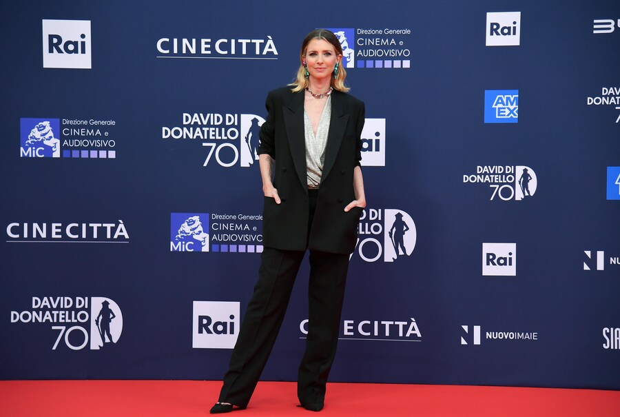 Carolina Di Domenico alla cerimonia di assegnazione dei David di Donatello, Roma, 07 maggio 2025. ANSA/FABIO CIMAGLIA (ANSA)