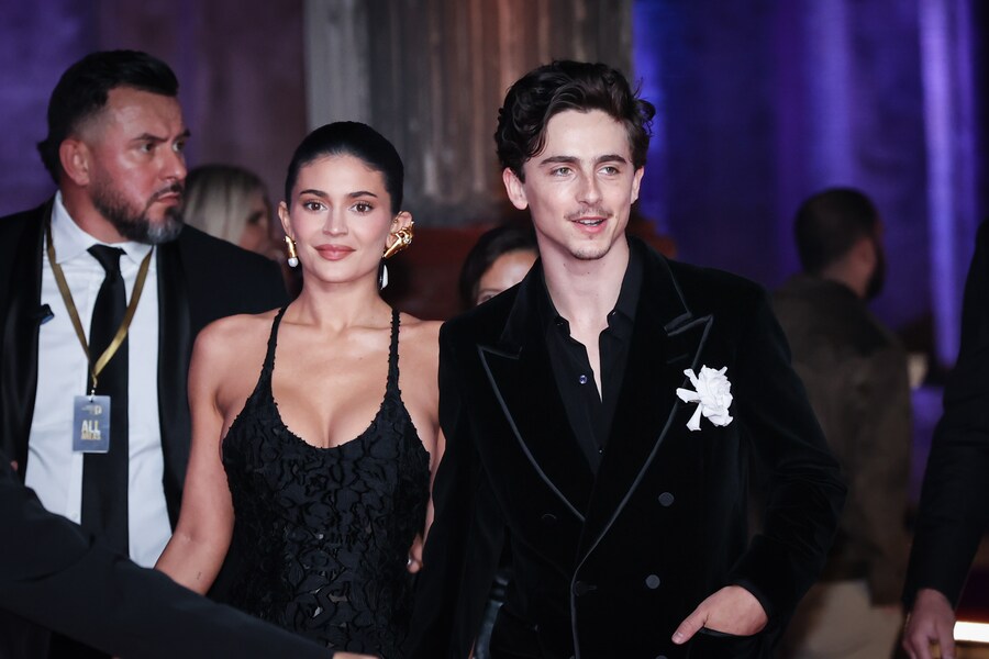 Timothee Chalamet con la fidanzata Kylie Jenner. (7146)