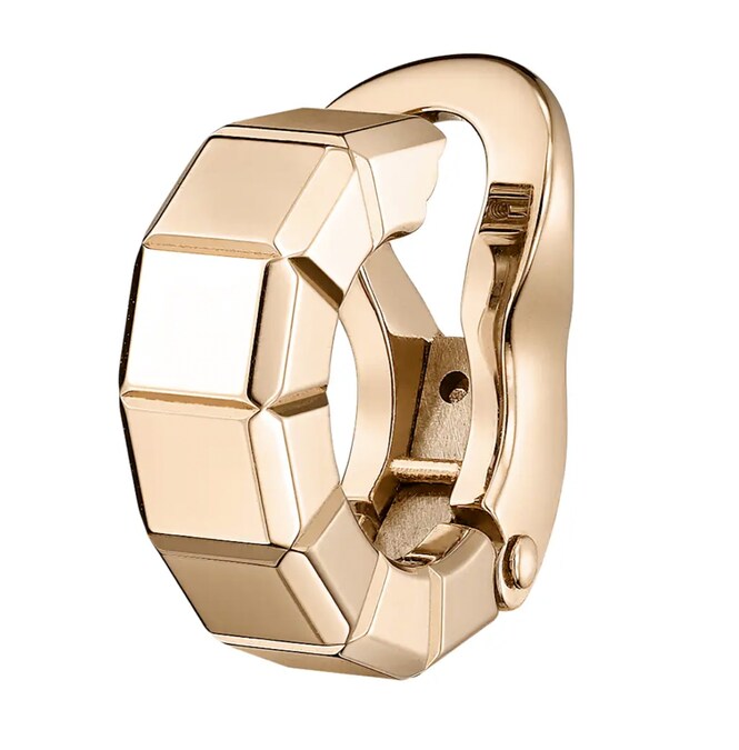 Chopard. Orecchino singolo a clip Ice Cube, in oro rosa etico