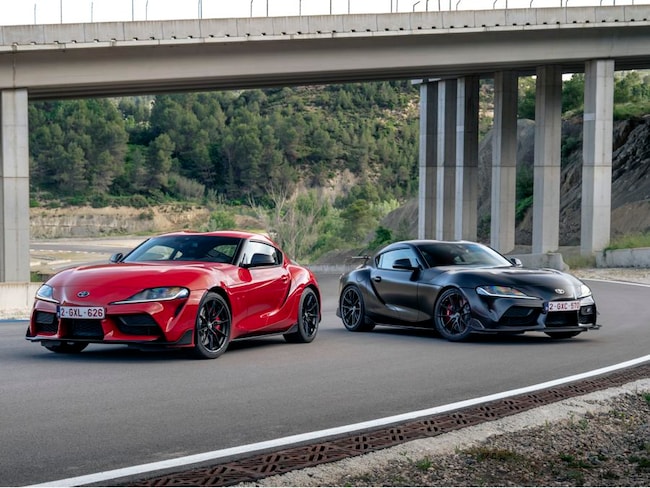 Toyota GR Supra, le foto della prova della Lightweight Evo