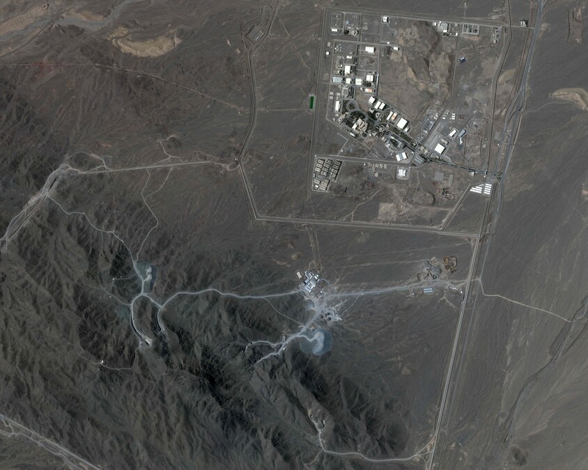 Gli impianti nucleari di Natanz (impianti nucleari di Shahid Ahmadi Roshan), vicino ad Ahmadabad, in Iran. (AFP)