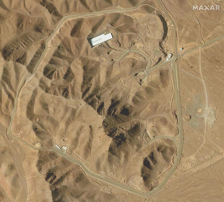 Una panoramica dell’impianto di arricchimento dell’uranio di Fordo (Fordow), a sud della capitale Teheran. (AFP)
