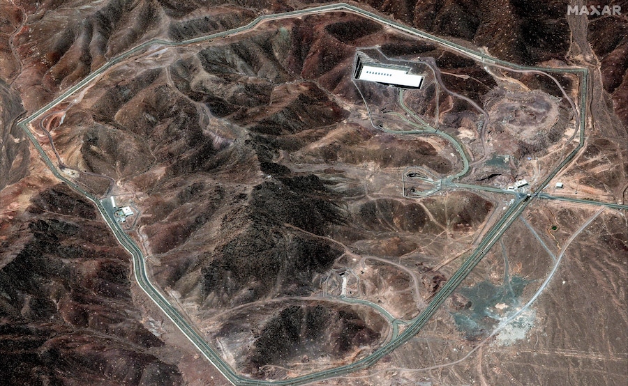 L’impianto di arricchimento del combustibile di Fordow, nell’Iran centrale (AFP)