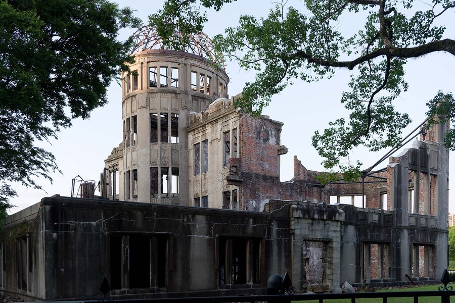 La Cupola della bomba atomica prima del 6 agosto 1945 era il centro di promozione industriale della Prefettura di Hiroshima. È stata progettata dall’architetto ceco Jan Letzl ((Copyright: Franco Sarcina))