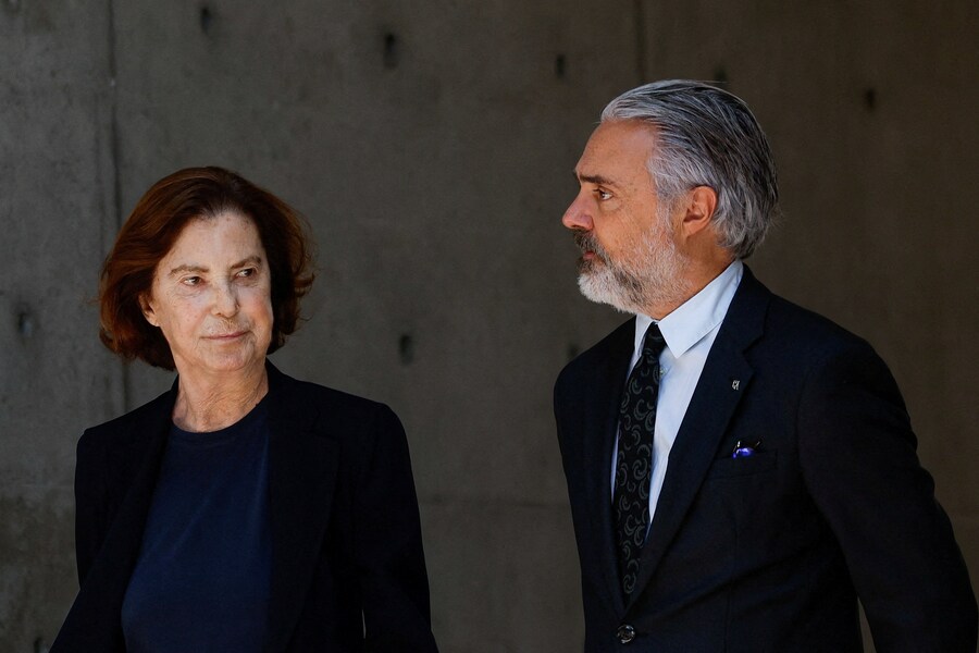 Silvana Armani e Andrea Camerana (REUTERS)