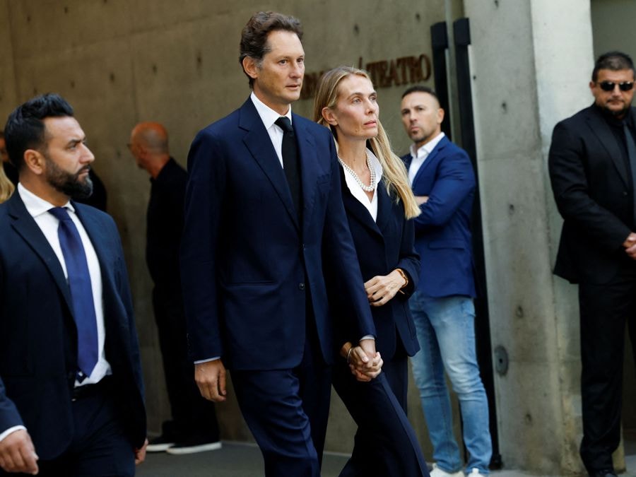 John Elkann e sua moglie , Lavinia Borromeo . REUTERS/Remo Casilli (REUTERS)