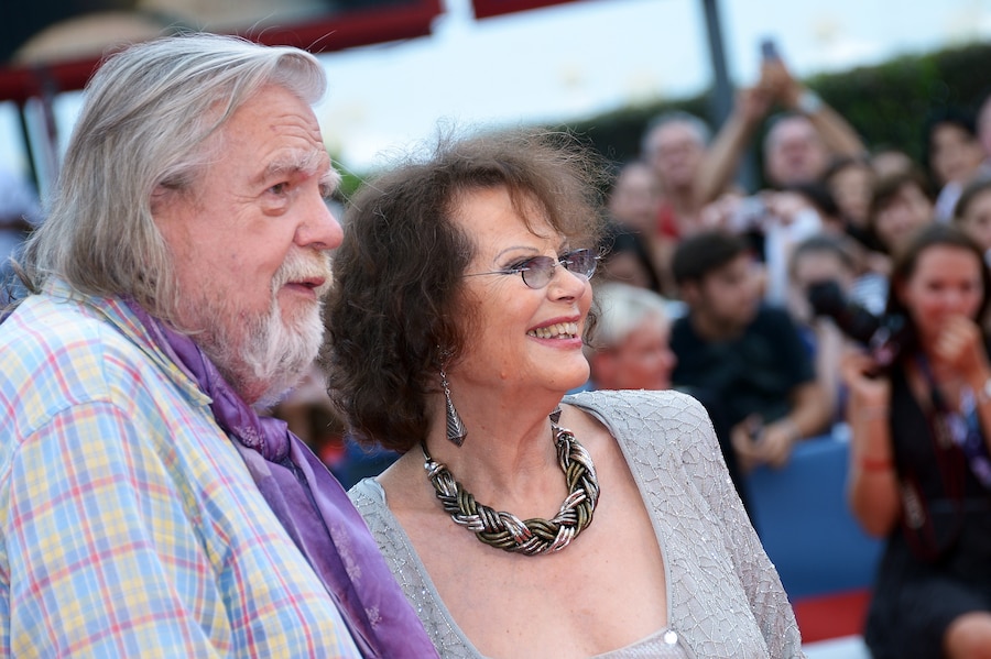 Gian Mattia D'Alberto - LaPresse 05-09-2012 Venezia spettacolo 69° Mostra d'arte cinematografica di Venezia red carpet del film "O Gebo E A Sombra" nella foto: Michael Lonsdale, Claudia Cardinale (LaPresse)