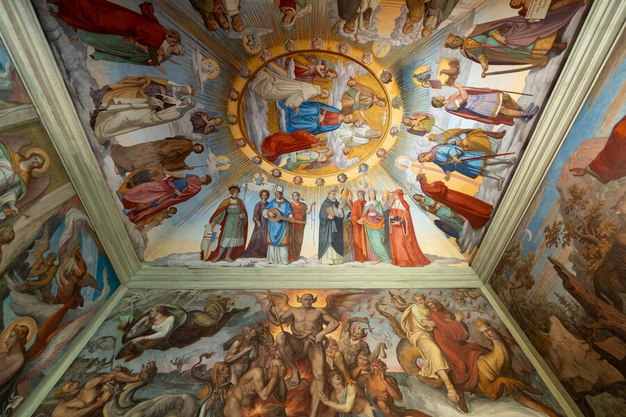 Roma, Casino Giustiniani, affreschi Divina Commedia, foto Formosa (C) FAI
