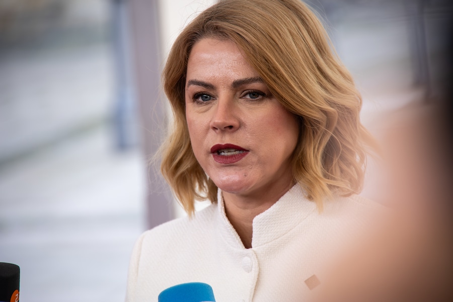 Evika Siliņa (1975) premier Lettonia (ZUMAPRESS.com / AGF)