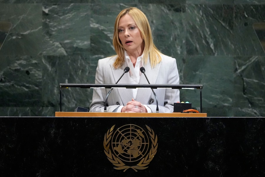 Giorgia Meloni (1970) premier Italia (AP)