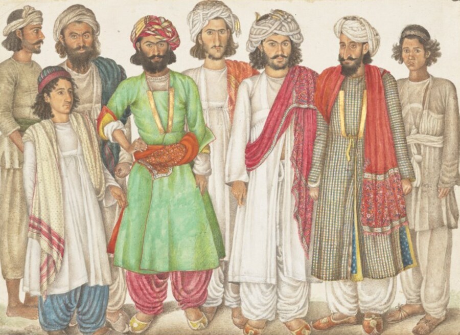 EIGHT HORSE MERCHANTS BY A MASTER OF THE FRASER ALBUM, DELHI, INDIA, CIRCA 1816-20, Price realised GBP 1,880,000 Estimate GBP 500,000 – GBP 800,000