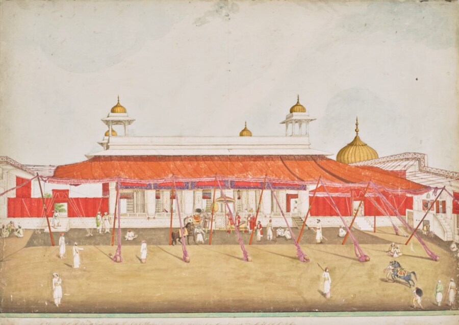 THE DIWAN-I KHAS IN THE RED FORT IN DELHI SIGNED BY GHULAM ALI KHAN, DELHI, INDIA, CIRCA 1815-20, Price realised GBP 469,900 Estimate GBP 70,000 – GBP 100,000